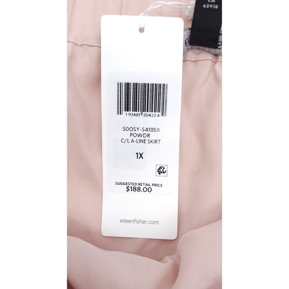 NWT EILEEN FISHER Sandwashed Tencel A-Line Asymmetrical Skirt Size 1X $188 - Picture 5 of 9